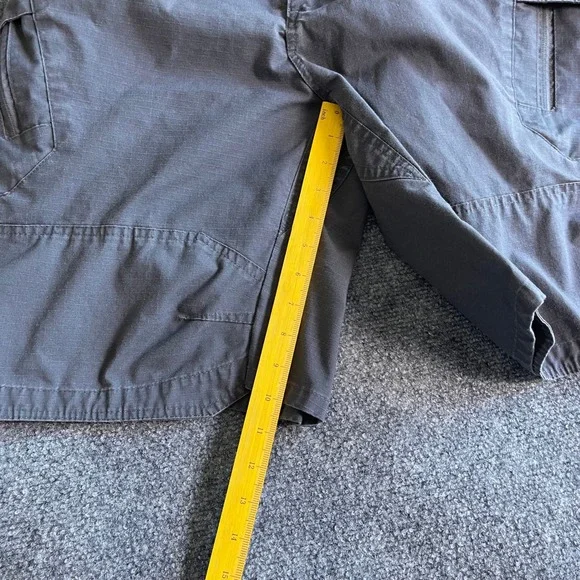 LA Police Gear Mens Tactical Cargo Shorts Charcoal Gray Ripstop XXL 38 Waist - Picture 2 of 6